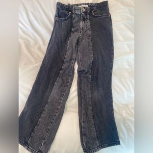 Zara girls two tone jeans